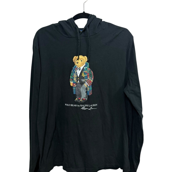 Ralph Lauren Black Polo Bear Men's Shirt - Picture 1 of 6